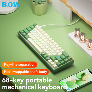Good Selling G68S <strong>Custom</strong> ABS Doubleshot Keycaps Mini 68 Keys Mechanical <strong>Keyboards</strong> Mixed Color Backlight <strong>for</strong> <strong>Computer</strong> - Product Image 2