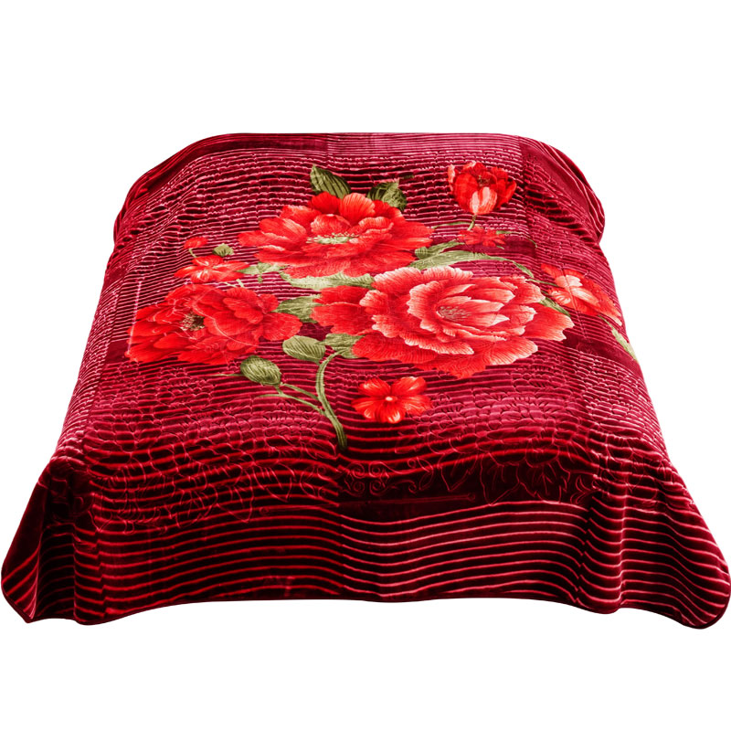 Rouge/rayé + Floral1