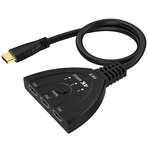 Conmutador HDMI de 3 puertos 3 en 1 salida 4K 60HZ HDMI 2,0 conmutador 3x1 HDCP2.2 HDR Cable convertidor Pigtail para PS4 PS5 Xbox Apple TV PC - Product Image 4