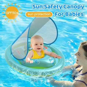 Flotador Inflable Grande para Bebé, Piscina con Asiento de Seguridad Ajustable y Toldo PARA LA Playa - Product Image 3