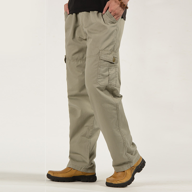 Pantalon de travail décontracté kaki