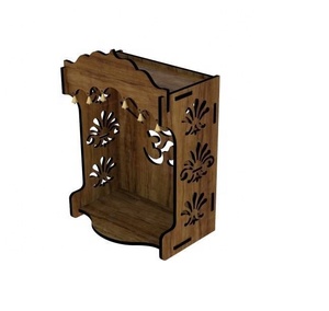 激光切割定制墙神庙木制家庭和办公室神庙Pooja Mandir - Product Image 4