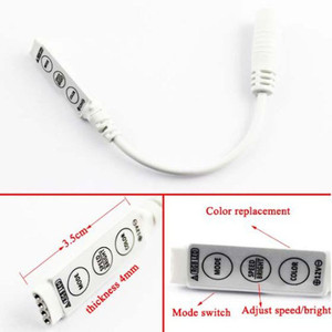 Feican Mini IR a 3 canali LED Dimmer di alta qualità singolo colore LED Controller 12V DC PWM amplificatore certificato ROHS - Product Image 5