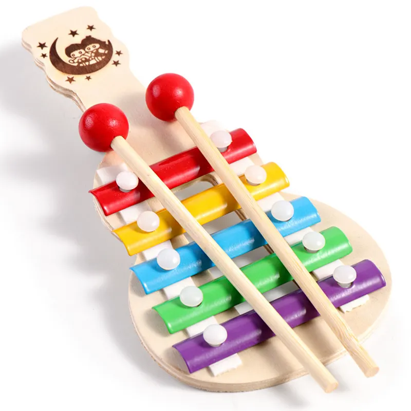 Brinquedos montessori, instrumento musical de madeira, brinquedos para aprendizagem precoce, infantil, 0-12 meses