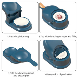 DIY küçük ev pişirme pasta Empanada Makep aracı köfte basın sarıcı Maker kalıp 2 In 1 manuel hamur makinesi ev için - Product Image 4