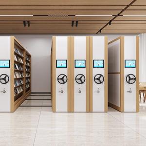 Thép dày đặc Tủ lưu trữ di động kệ lưu trữ Kệ sách thông minh thép dày đặc Tủ loạt tập tin di động máy nén - Product Image 2