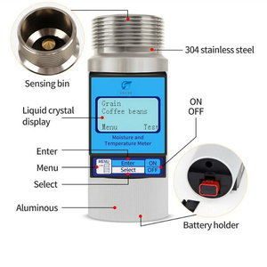 Getreide Gemüse Samen Kleie Handliche Digitale Soja für Feuchtigkeit Meter Analyzer Tester - Product Image 2