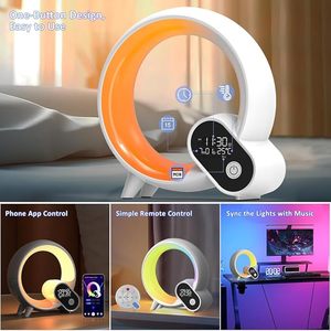 Wecklicht, intelligenter Sonnenaufgang-Wecker für Kinder mit 15 Beruhigungsstimmen <span class=keywords><strong>Bluetooth</strong></span>-Lautsprecher Nachtlicht mit Schnuller, <span class=keywords><strong>Timer</strong></span>