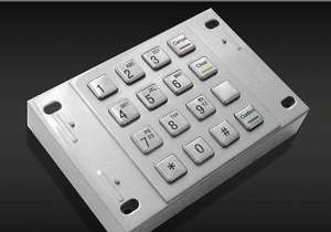 Impermeable 4x4 16 teclas teclado numérico de aleación de zinc de metal con botón de goma para control de acceso y control remoto - Product Image 4