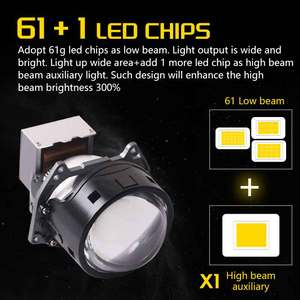 Sanvi D1 3.0 inç Led projektör lens far 56 w/adet 6000K LED projektör Lens ile Toyota BMW için uygun - Product Image 4