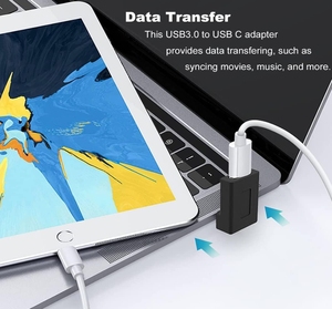 Back Angled Opposite U Shape <strong>USB</strong> <strong>a</strong> <strong>Female</strong> to <strong>Type</strong> C Male Cable Connector Support 10Gbps &amp; Data Transfer