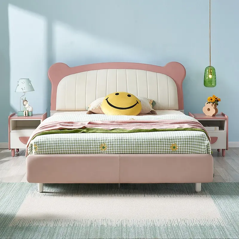 121356 Quanu, diseño moderno, dormitorio, muebles de madera maciza, sofá cama para niños y niñas