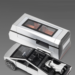 TSL 1:32 Alloy Car <strong>Model</strong> Simulation Sound Light Pull Back Camping Decorate Cybertruck Toy Trucks Kids Gifts Diecast Vehicle Boy - Product Image 5