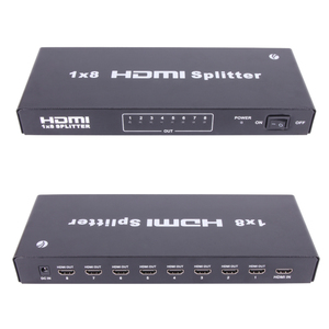 VCOM Video Splitter Box 8 Way 1080p Alta velocidad 10,2 Gbps 1 Entrada 8 Salida 1,4 V HDMI Splitter 1 Computadora a 8 Monitores