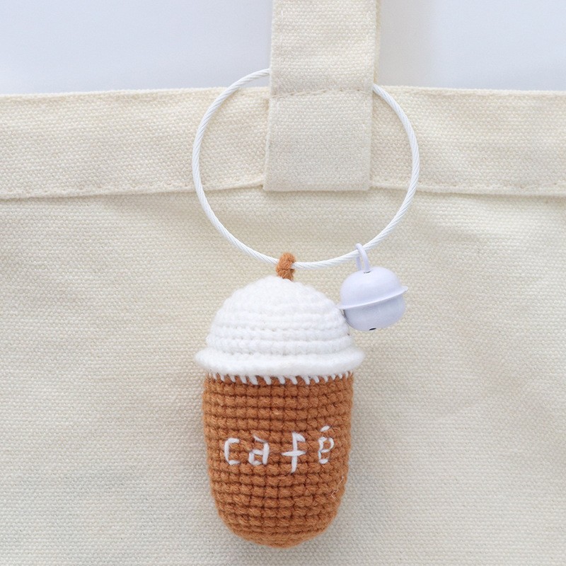 Boucle métallique pour tasse à café marron