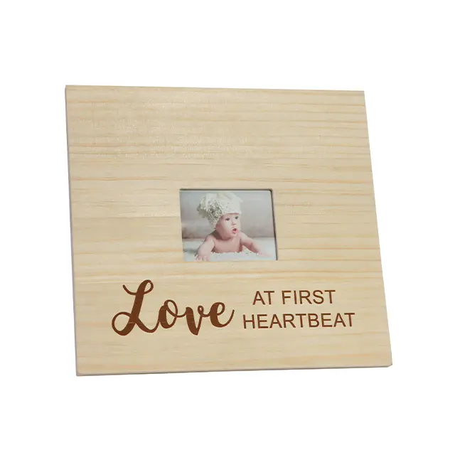 Хит продаж, подарочный набор для новорожденных, любовь на первое сердцебиение, фото деревянная рамка