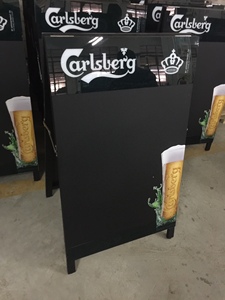 Gỗ miễn phí vận đứng bảng đen MỘT-Khung Bánh Sandwich Dấu Hiệu Kép Double Sided bảng đen - Product Image 5