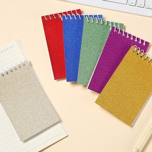 Mini Bloc de notas de 20 páginas, Bloc de notas en espiral, Mini cuadernos brillantes, blocs de notas de colores surtidos para regalo de cumpleaños, recompensas en el aula