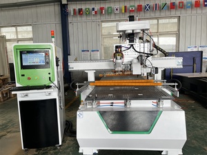 Fabricación de muebles Cambio automático de herramientas Enrutador de madera de 3 ejes Máquina enrutadora Atc Cnc con sierra - Product Image 5