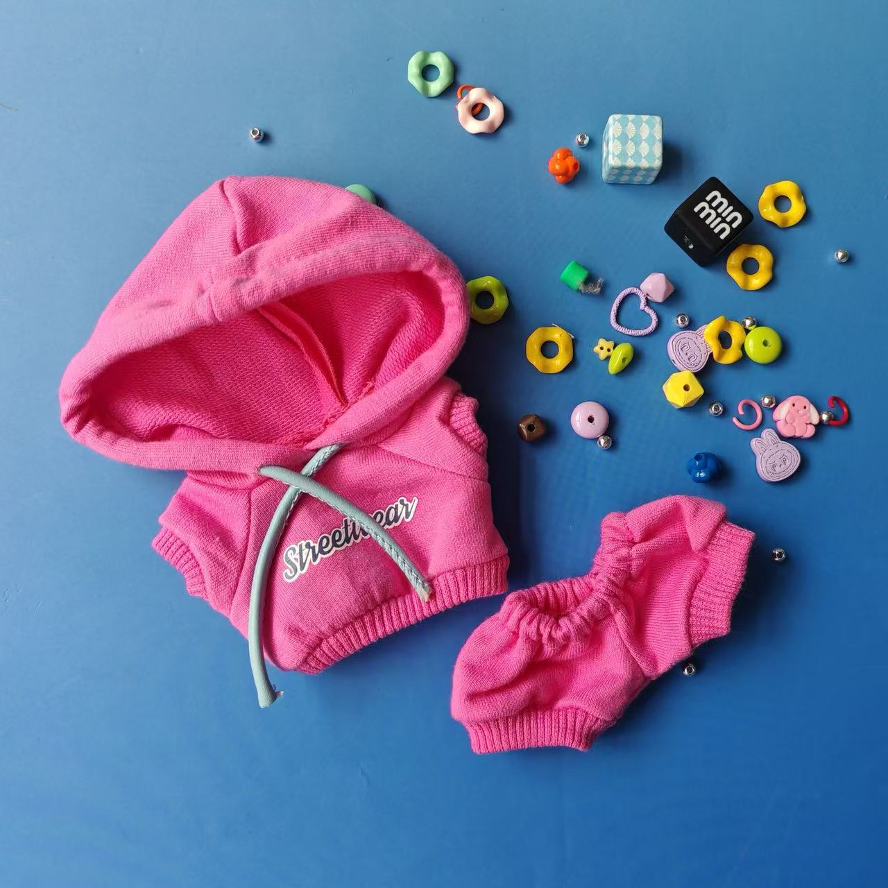 Labubu sweater suit barbie powder