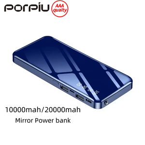 PORPIU A23 عالي الجودة عصري ، من نوع mAh ، بنك طاقة USB مزدوج سريع الشحن ، مدخل USB صغير نحيف 10 واط ، هدية ترويجية - Product Image 1