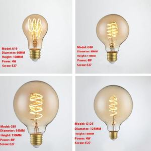クリエイティブインダストリアルスタイルフィラメントLED電球装飾ランプガラスフィラメント電球住宅用マルチ形状デザイン - Product Image 5