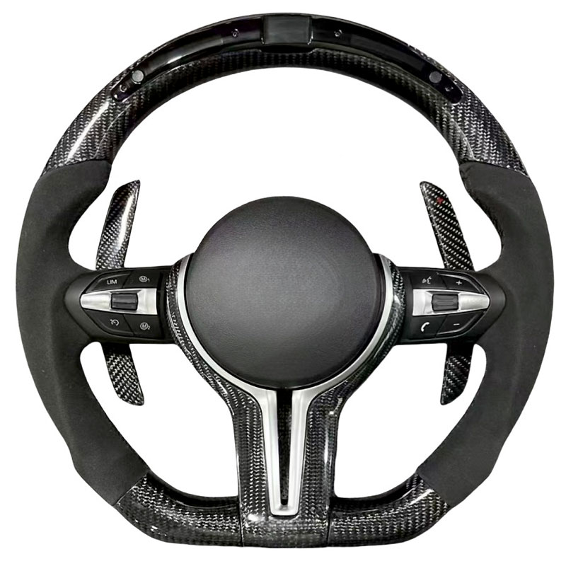 Fibre de carbone + alcantara + LED