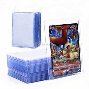 Trong kho 25 cái/Hộp siêu rõ ràng PVC Toploader thẻ bảo vệ tay áo 3x20 + 4 phù hợp cho giao dịch và thể thao thẻ - Product Image 1