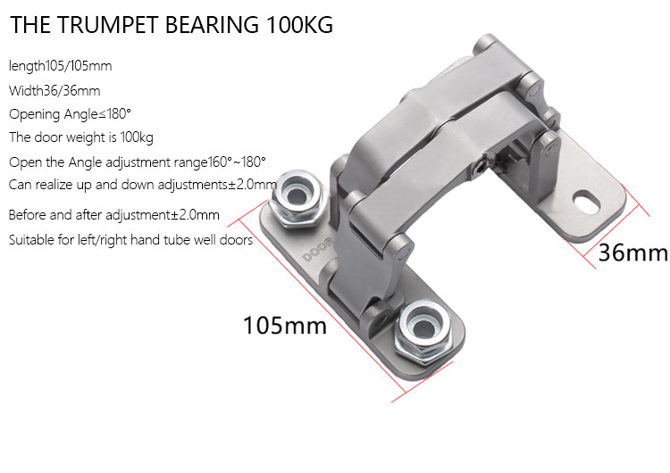 Doorplus 150kg 2D Concealed Invisible Adjustable Stainless Steel Heavy Duty Hidden Hinge