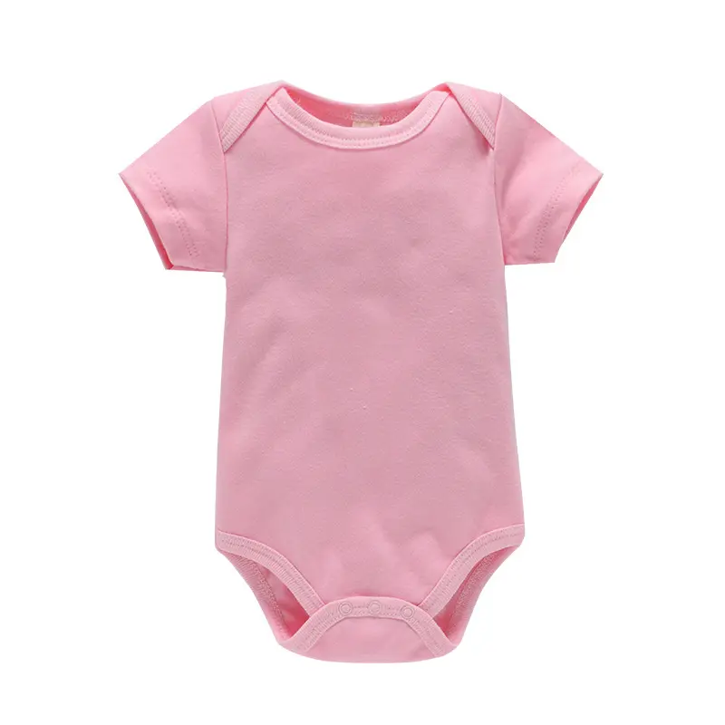 Jumpsuit Romper katun lembut bayi balita, Jumpsuit Romper lengan pendek untuk balita anak laki-laki perempuan