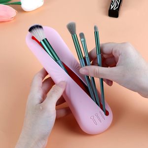 Multifunction Silicone Vanity <strong>Cases</strong> Portable Travel Makeup <strong>Cases</strong> Pencil Bag <strong>Make</strong> <strong>up</strong> Brush Blender Sponge Pouch