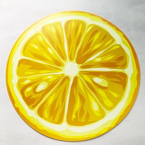 Lemon Art <strong>Customized</strong> Round <strong>PP</strong> Plastic <strong>Table</strong> <strong>Mat</strong> Washable Polypropylene Placemat in Clear Color for Home Use Bulk Packing - Product Image 5