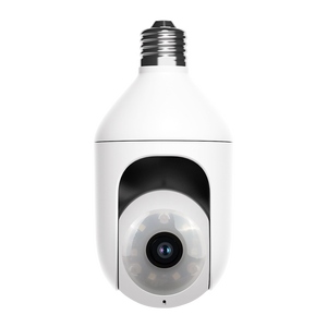 Fotocamera con lampadina WiFi 3MP con Audio a due vie per la visione notturna con sensore di ampie opzioni di archiviazione dati Cloud tra cui scheda di memoria - Product Image 1