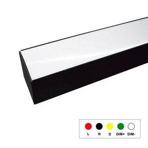 LED doğrusal ışık Modern alüminyum ofis depo dekoratif 3ft 4ft 5ft 8ft kolye ışık Led gömme Linkable doğrusal ışık - Product Image 4