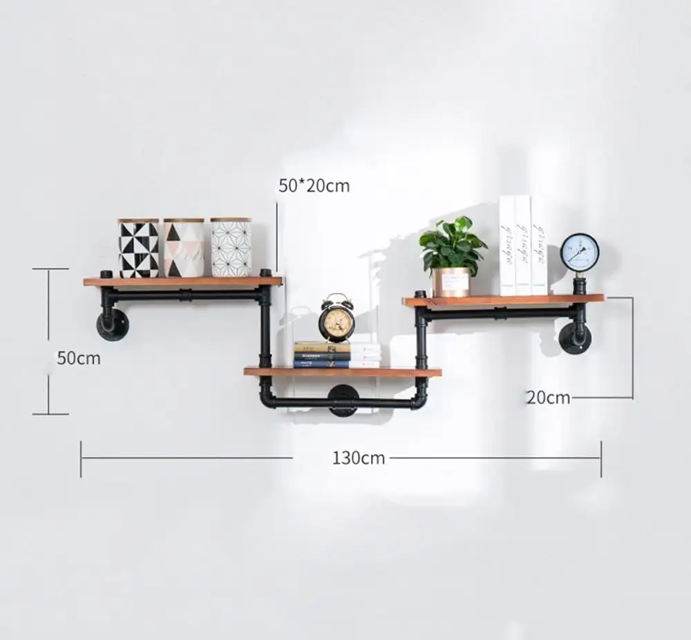 Muebles de bricolaje para decoración con accesorios de tubería de hierro maleable y boquillas de 1/2-1"