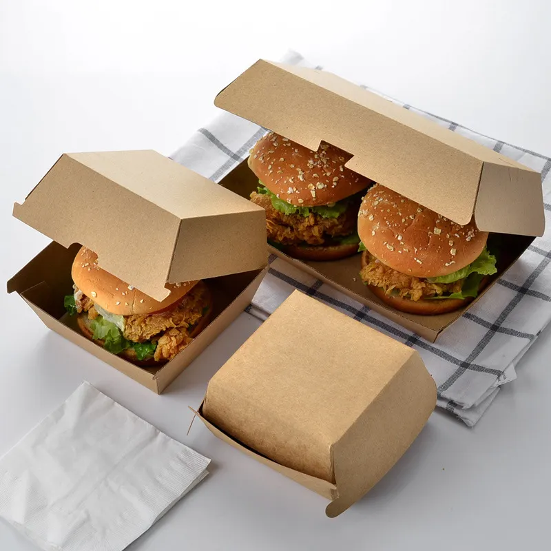 एप्प बैगसे पैकेजिंग ब्रांडेड आयत लंबे रंगीन किंग सिंगल सफारी हॉट डॉग बर्गर बॉक्स