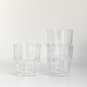 Nhà Máy bán hàng trực tiếp tái sử dụng nhựa khắc phục Polycarbonate Tumbler phong cách Mỹ thân thiện với môi BPA-free cấp thực phẩm Whisky ly - Product Image 5