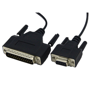 DB9 (9-Pin) Female to DB25 (25-Pin) Male Serial Null Modem Cable - Product Image 6