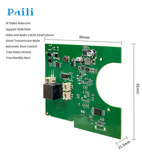 Sistema de intercomunicación de entrada de vídeo basado en IP OEM, fabricante de placa de circuito PCBA, montaje de Pcba, doophone con cable TCP/IP - Product Image 2