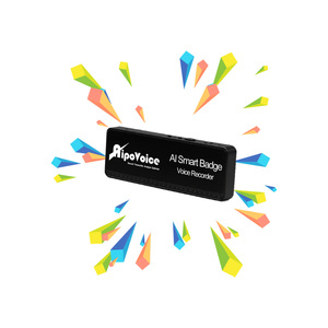 Enregistreur de badges avec stockage audio 12H, dispositif d'enregistrement de badges WiFi multi-heures pour les équipes d'entreprise, WiFi sur le lieu de travail - Product Image 1