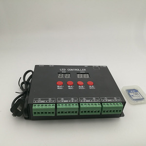 LED Pixel Light Controller SD-Karte Pixel Controller AC220V Eingang für WS2801 WS2811 WS2812B LED Load 4096 Pixel