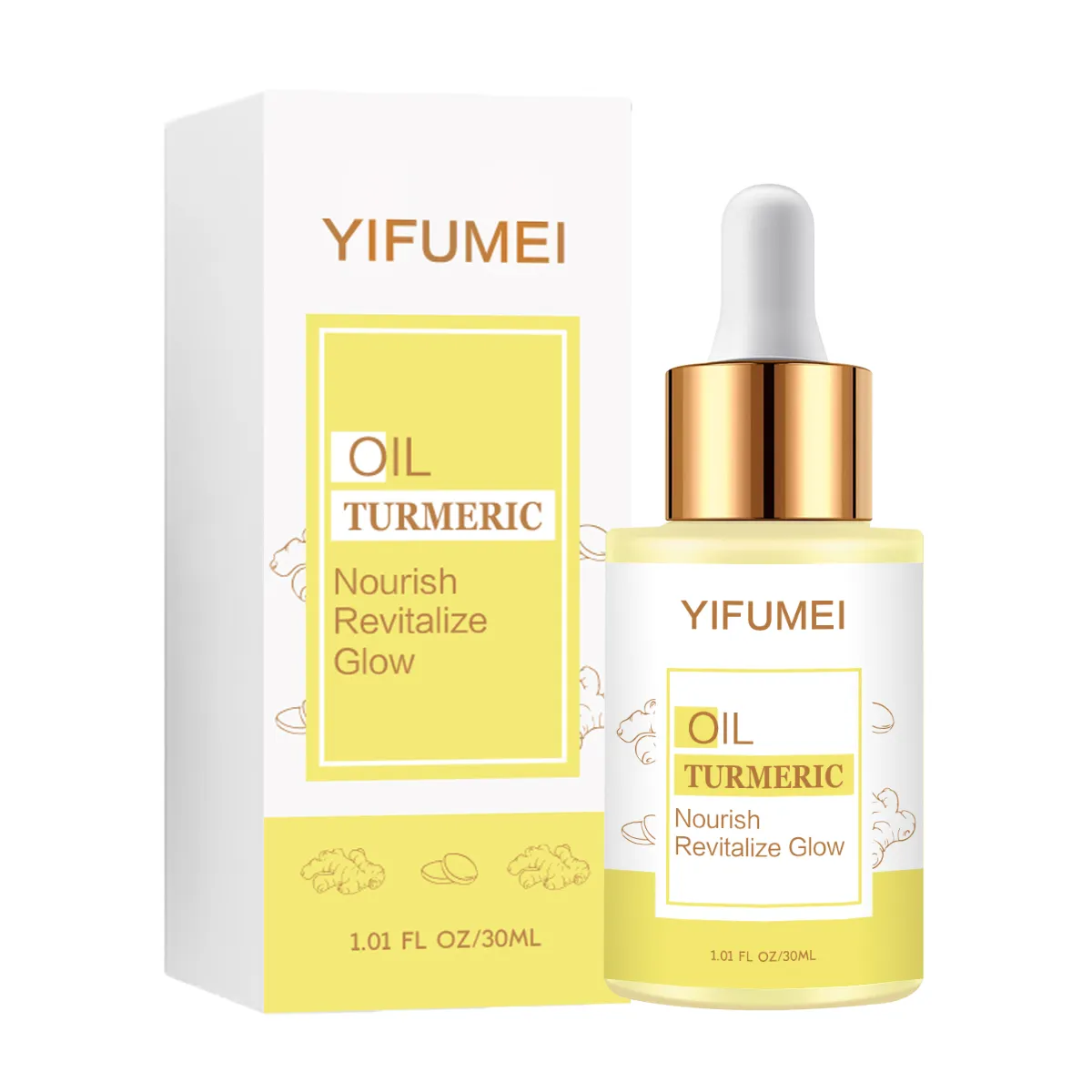 Private Label Anti Acne Lightening Brightening Turmeric Face Dark Spot Corrector Essential Oil (New)