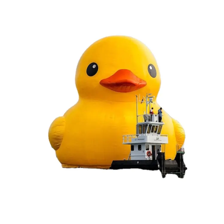 Newest giant yellow inflatable duck advertising duck pond inflatable inflatable rubber duck