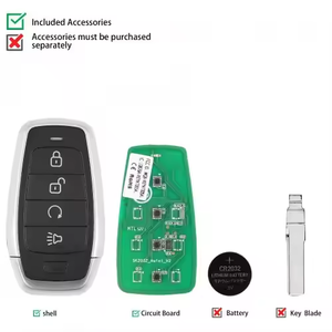 AUTEL IKEYAT004BL 4 pulsanti chiave intelligente universale indipendente con programmatore OBD2 Scanner KM100 IM508 IM608S II - Product Image 3