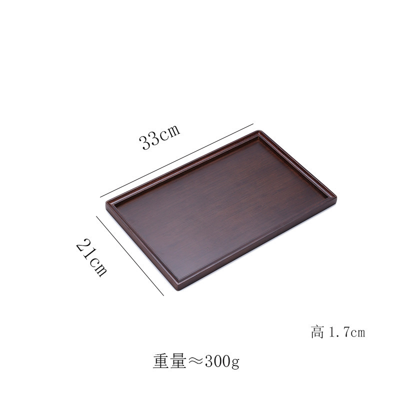 Plat de service à thé en arc intérieur, 33x21x1,7 cm