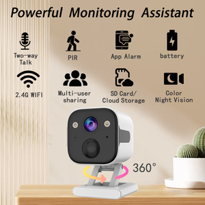 Cámara de seguridad inalámbrica a prueba de agua visión nocturna batería de baja potencia detección de movimiento Sensor CMOS Wifi Mini Cámara al aire libre - Product Image 2