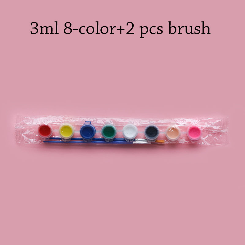 3ml 8-color+2pcs brush