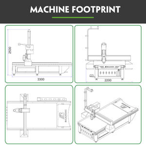 Nuevo producto, mesa de trabajo, tamaño 2500x3000, máquina enrutadora CNC, máquinas cnc, enrutador CNC para EPS - Product Image 6