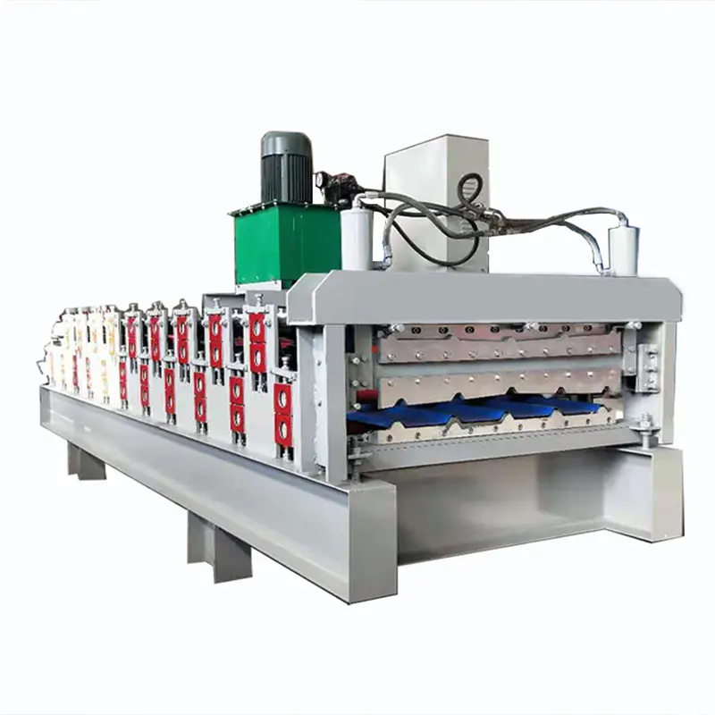 Double Layer Roof Panel Roll Forming Machine 840 Roof Sheet Make Machine IBR Profiles Roll Former