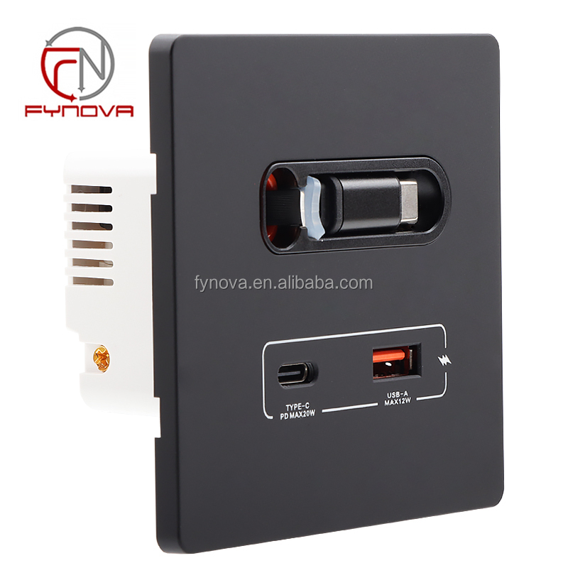 86mm * 88mm, 1 USB C câbles, 1 USB A + C charge